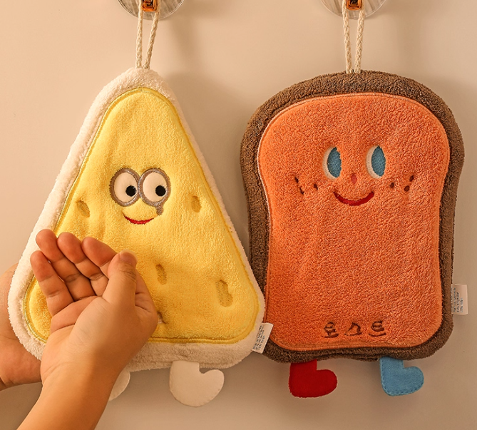 可爱擦手巾挂式吸水加厚